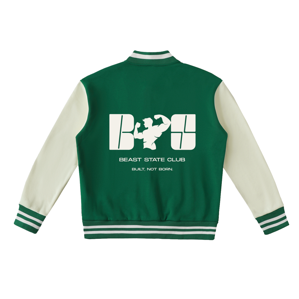 TWO-TONE VARSITY JACKET