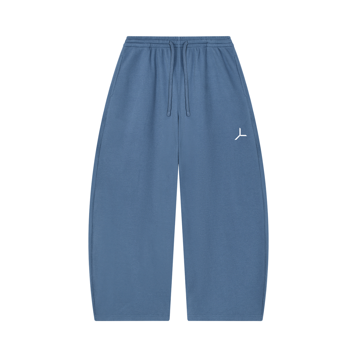 WAFFLE BARREL-LEG PANT