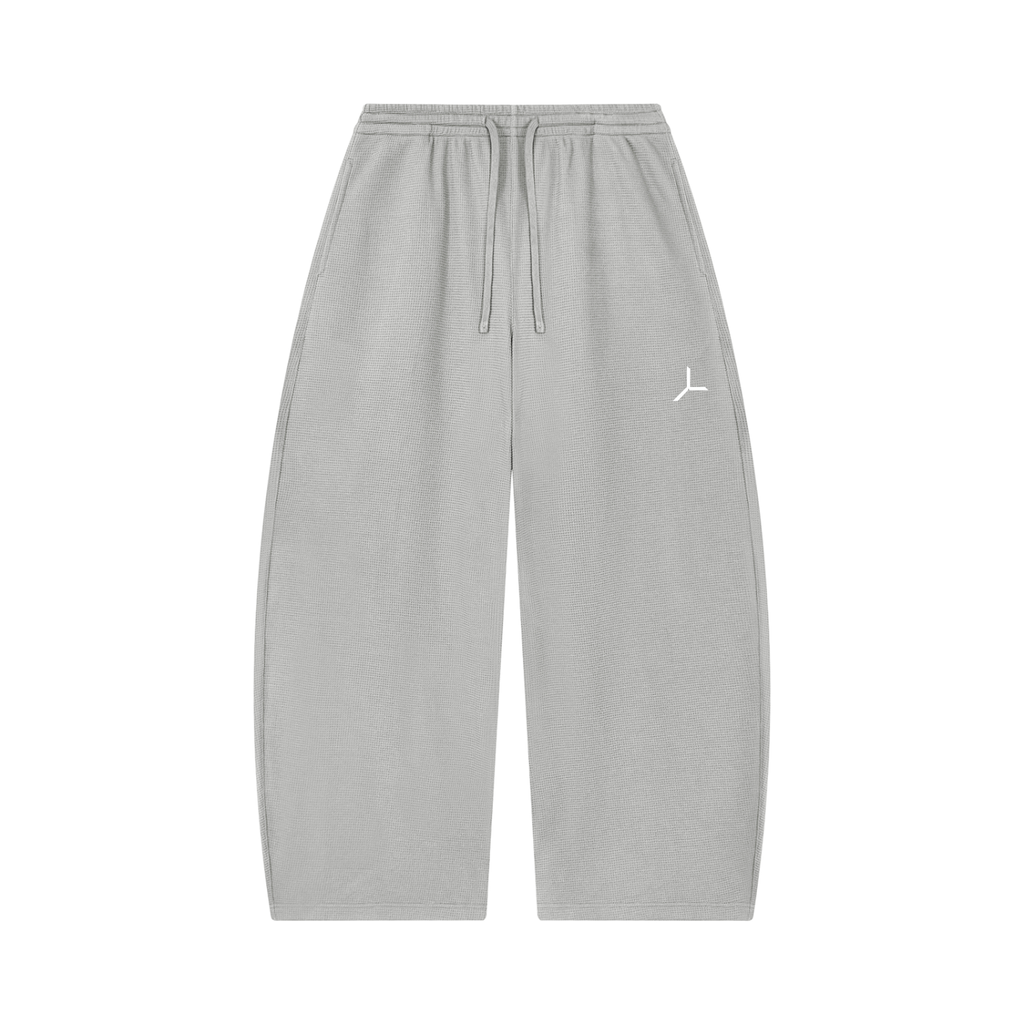 WAFFLE BARREL-LEG PANT