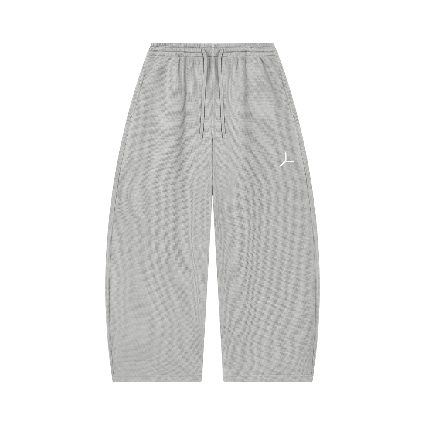 WAFFLE BARREL-LEG PANT