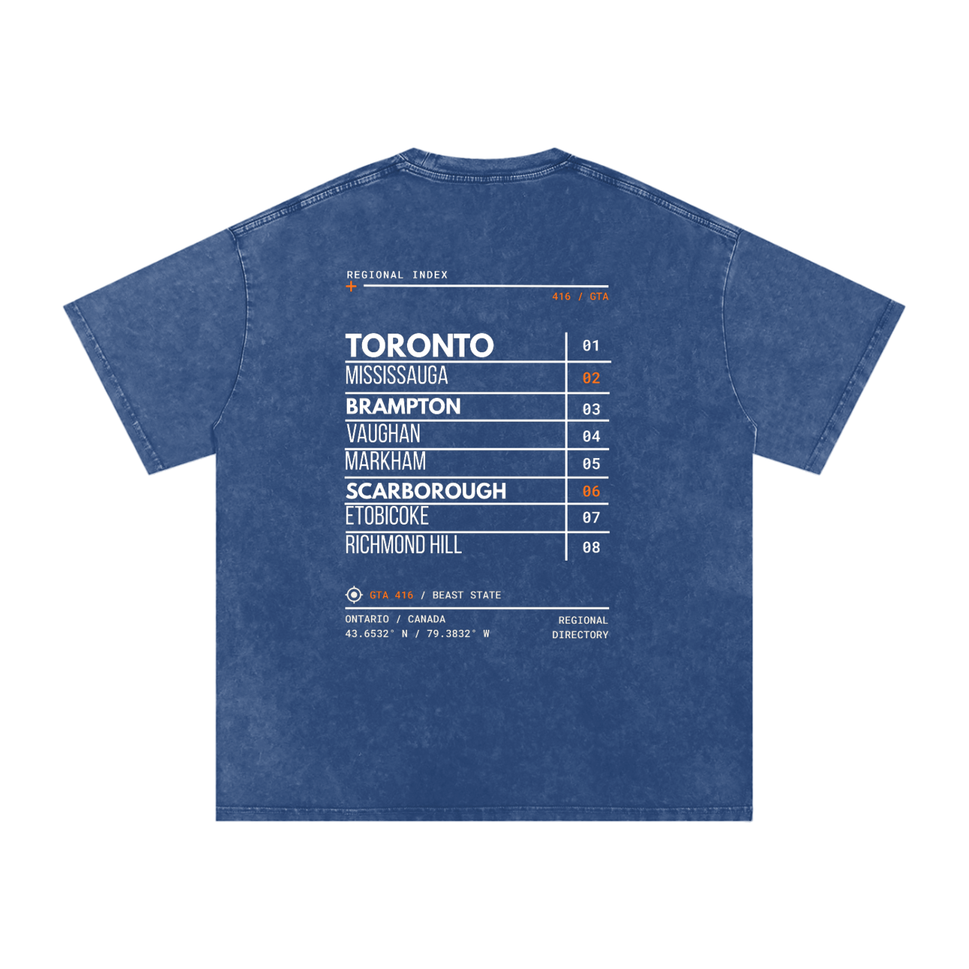 GTA 416 Regional Index Tee