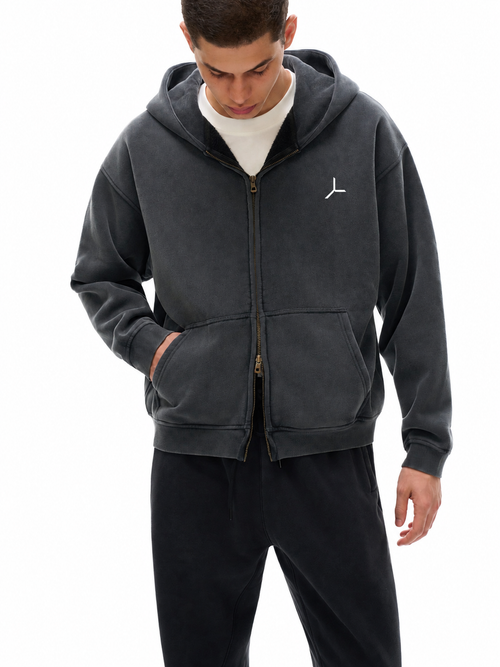 BOXY ZIP HOODIE