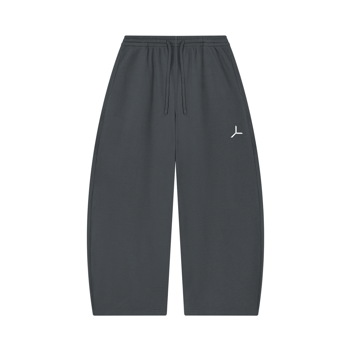 WAFFLE BARREL-LEG PANT