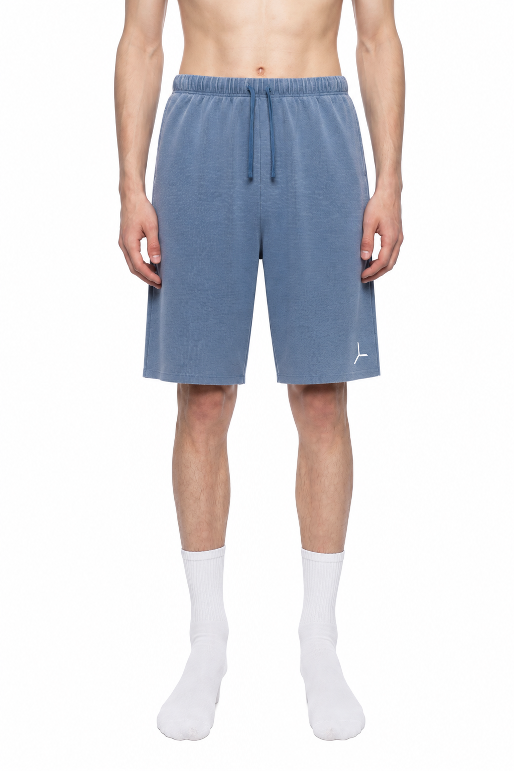 SUN FADE WAFFLE RAW-HEM SHORT