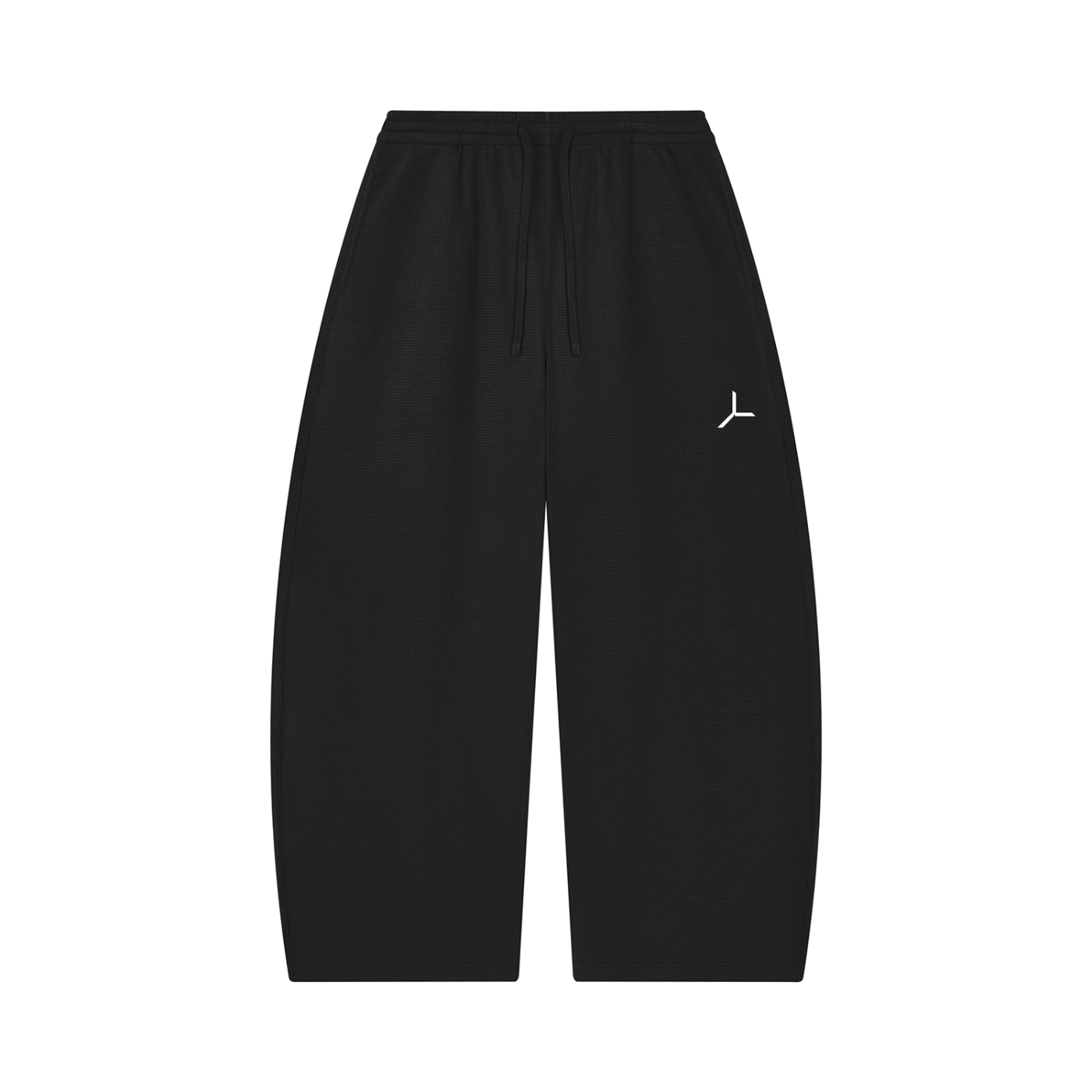 WAFFLE BARREL-LEG PANT