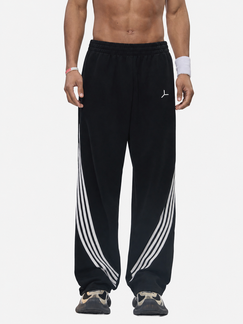 CURVED STRIPE SWEATPANT