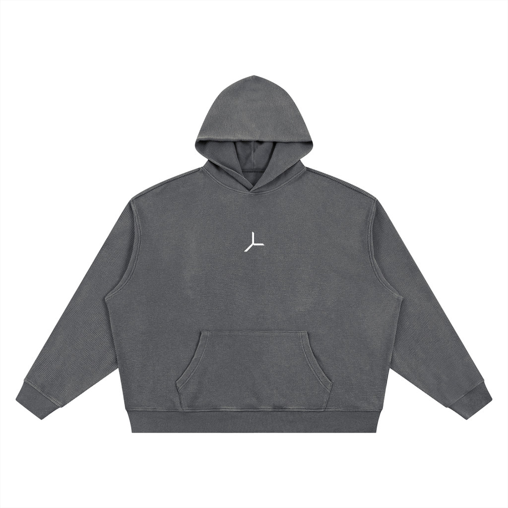 VINTAGE WASH WAFFLE HOODIE