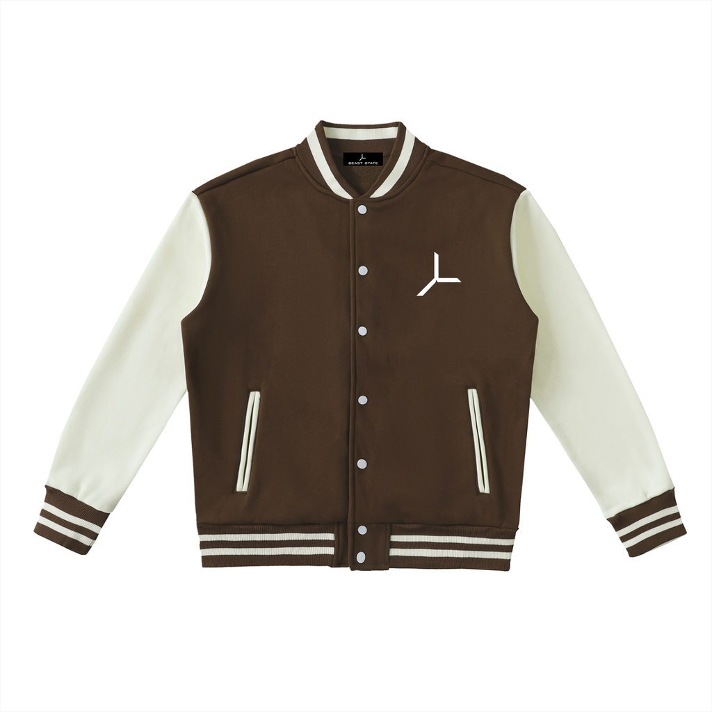 TWO-TONE VARSITY JACKET