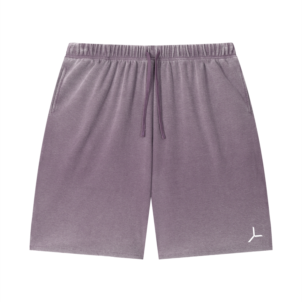 SUN FADE WAFFLE RAW-HEM SHORT