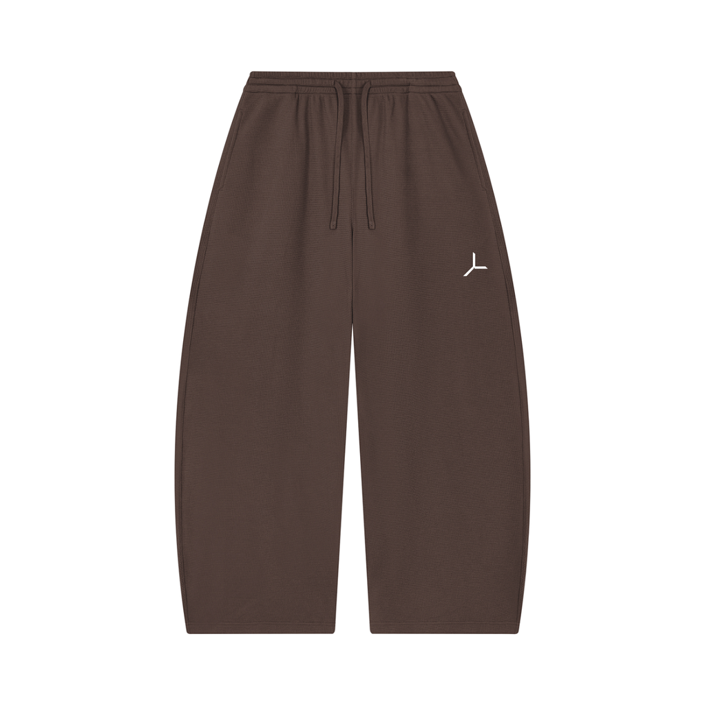 WAFFLE BARREL-LEG PANT
