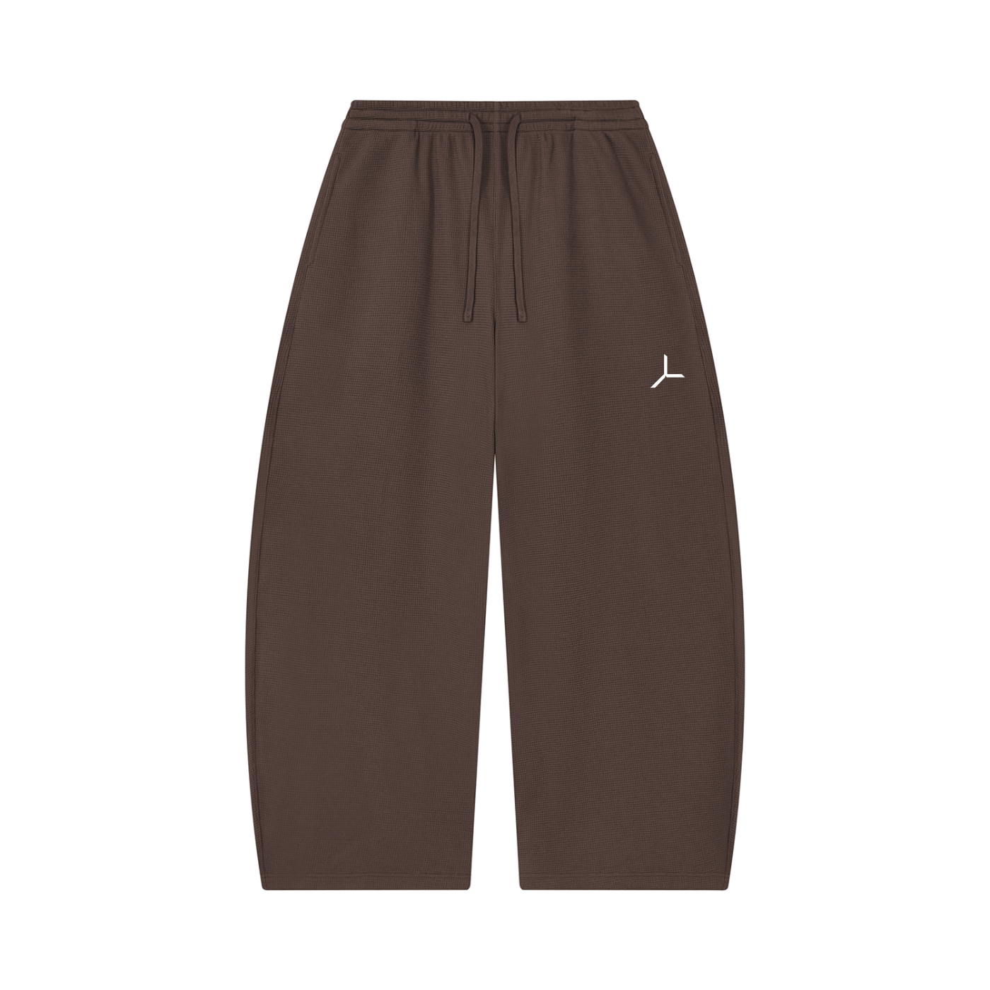 WAFFLE BARREL-LEG PANT