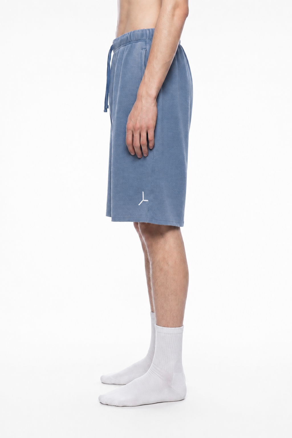 SUN FADE WAFFLE RAW-HEM SHORT