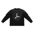 SUN FADE FRAYED LAYER TEE