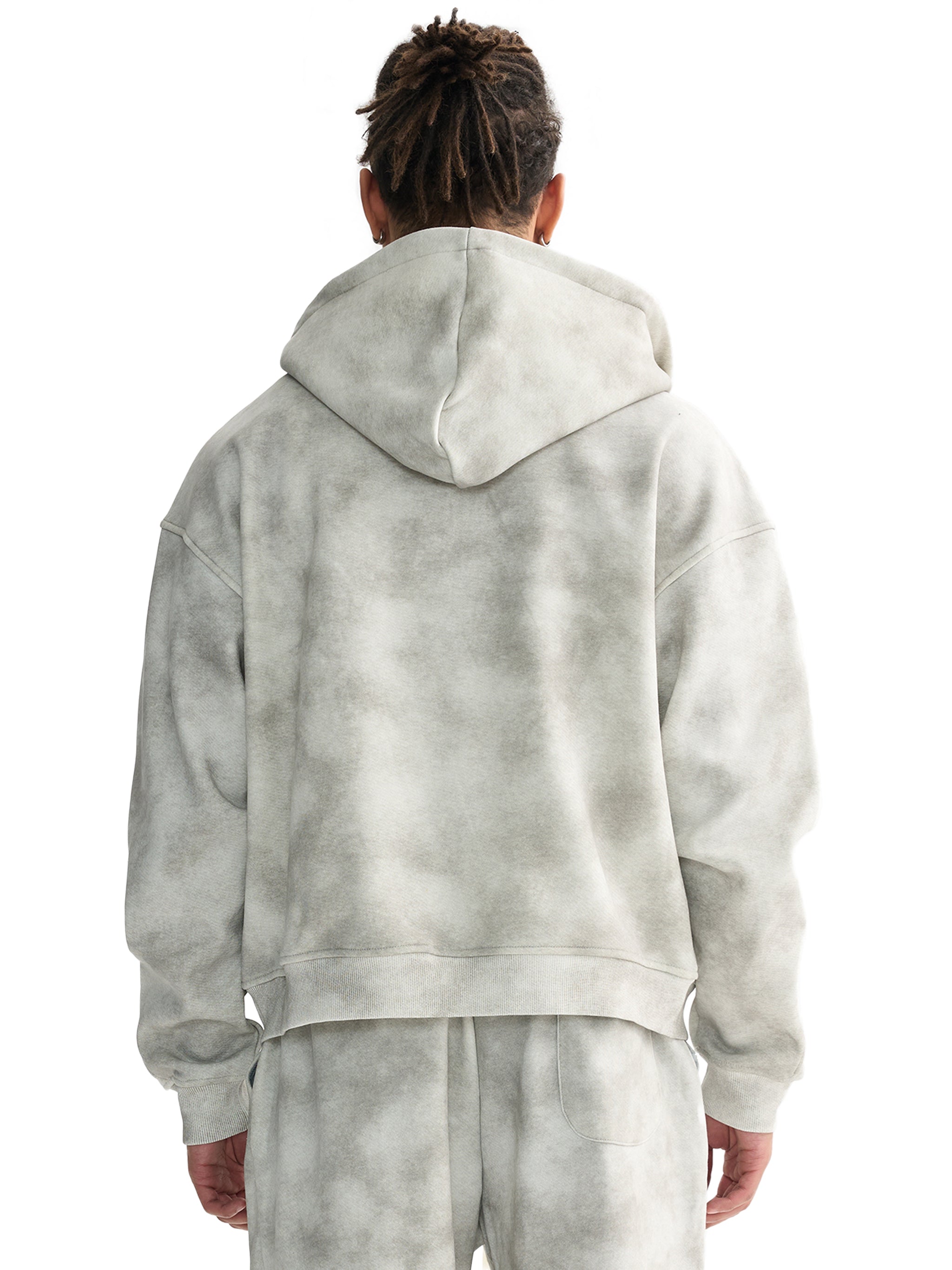 DIRTY WASH ZIP HOODIE